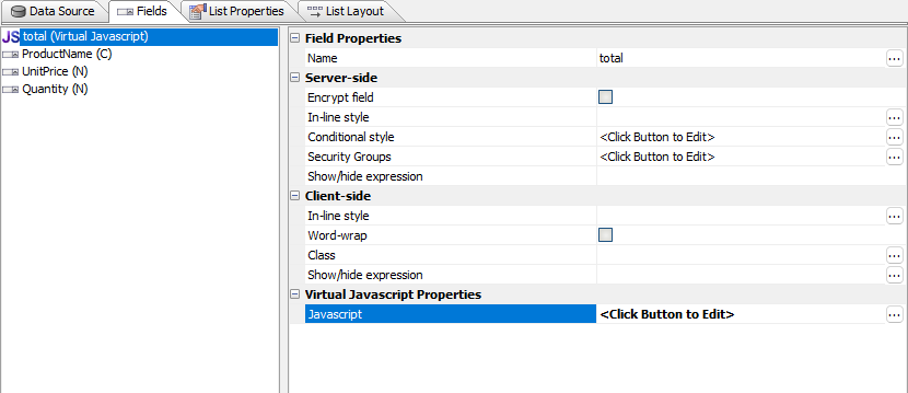 Virtual Javascript Properties