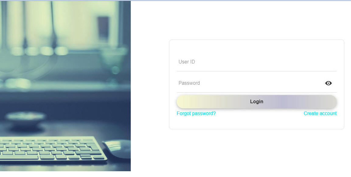 Login Component Layout with Image on Left