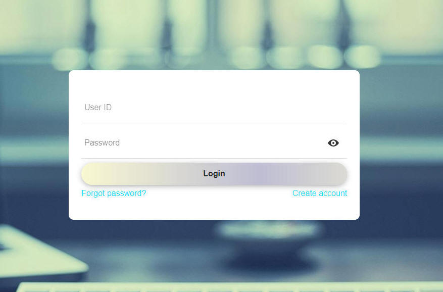 Login Component Layout with Image in the Background
